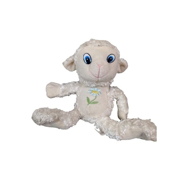 Emerald Creations Lamb Plushie stuffed animal plush toy  white big eyes  9" - Picture 1 of 12